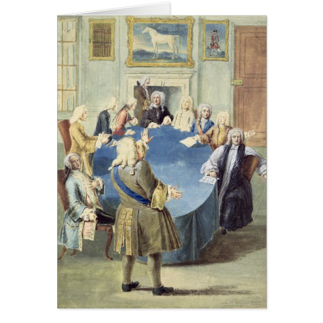 Sir Robert Walpole addressing his cabinet (Front)