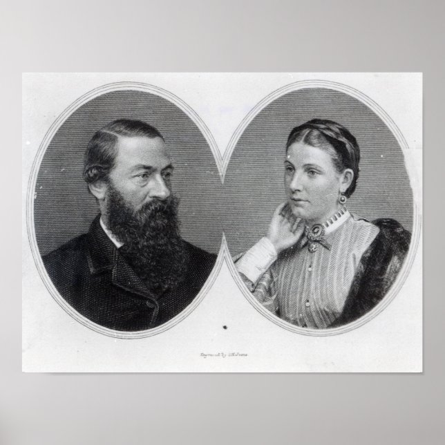 Sir Samuel and Lady Florence Baker, 1866 Poster (Front)
