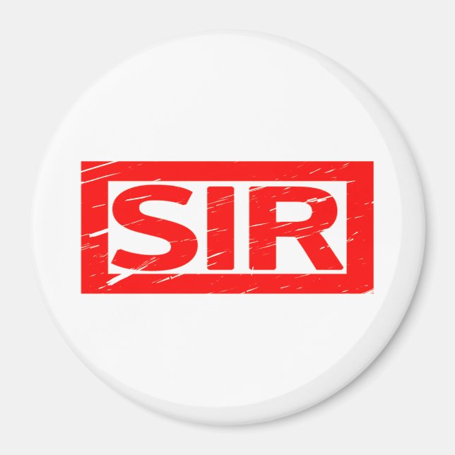 Sir Stamp Magnet (Front)