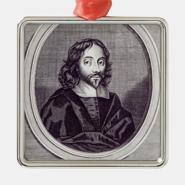 Sir Thomas Browne , engraved by Frederick Metal Tree Decoration (Front)