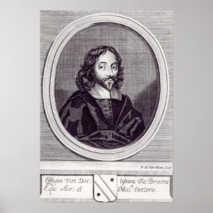 Sir Thomas Browne , engraved by Frederick Poster