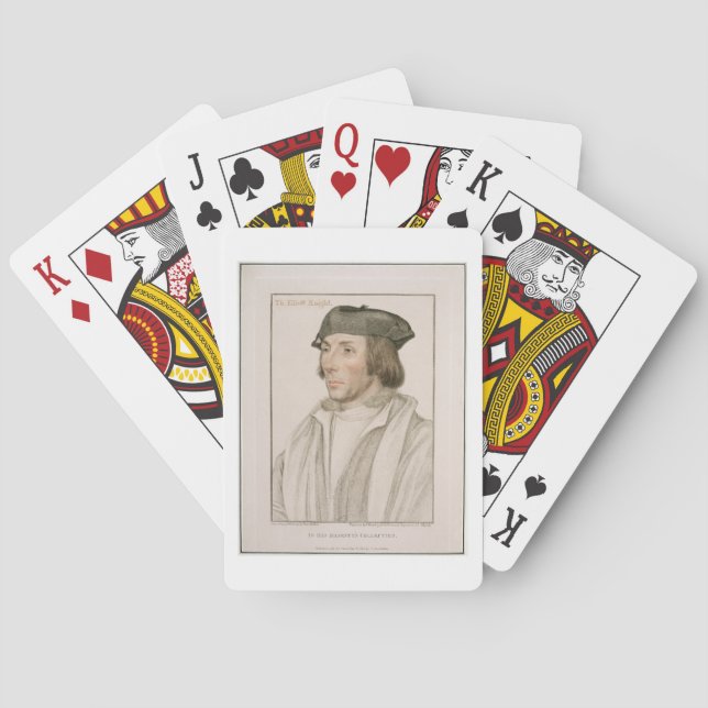 Sir Thomas Elyot (c.1490-1546) engraved by Frances Playing Cards (Back)