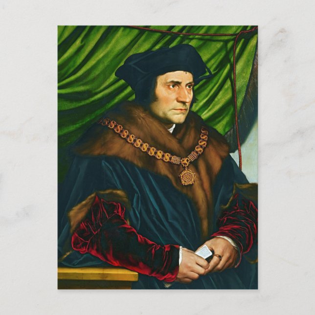 Sir Thomas More by Hans Holbein (1527) Postcard (Front)