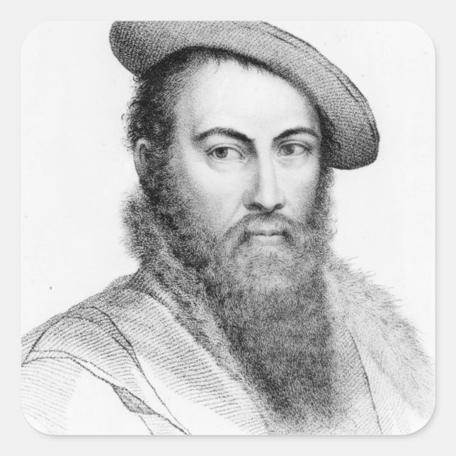 Sir Thomas Wyatt Square Sticker (Front)
