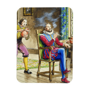 Sir Walter Raleigh (1554-1618) from 'Peeps into th Magnet