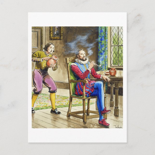 Sir Walter Raleigh (1554-1618) from 'Peeps into th Postcard (Front)