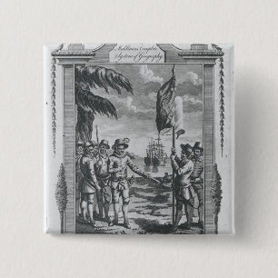 Sir Walter Raleigh 15 Cm Square Badge