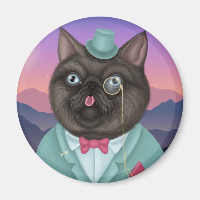 Sir Whiskers Magnet (Front)