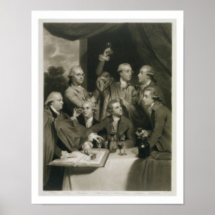 Sir William Hamilton (1730-1803) with other Connoi Poster