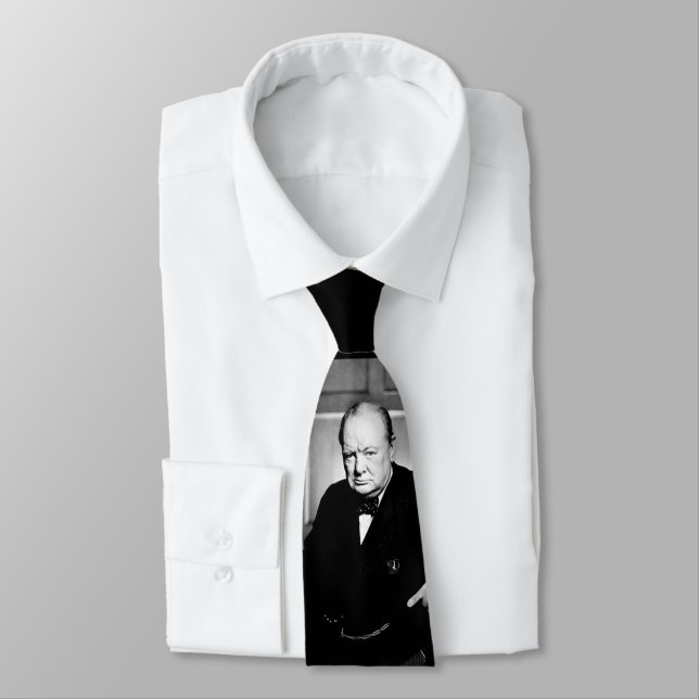 Sir Winston Churchill Tie (Tied)