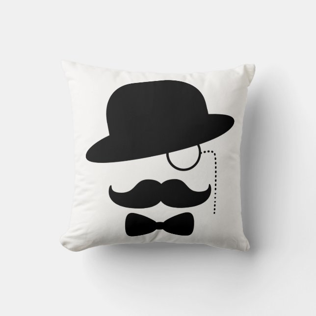 Sir with Moustache Cushion (Front)
