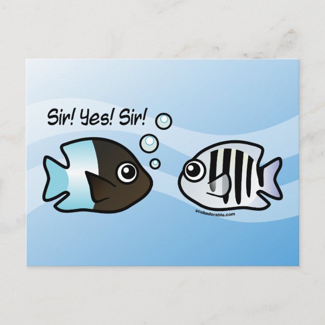 Sir! Yes! Sir! Postcard (Front)