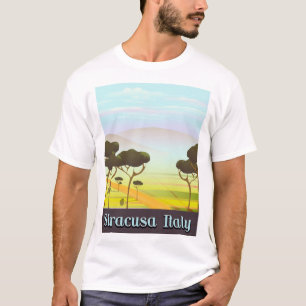 Siracusa Italy landscape travel poster. T-Shirt