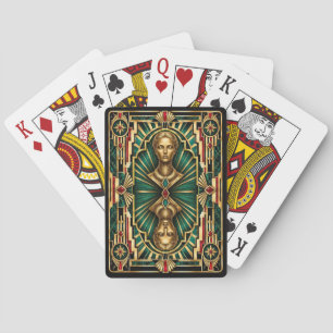 Siren, Art Deco Mythical Playing Cards