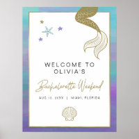 SIREN Mermaid Tropical Bachelorette Party Welcome 