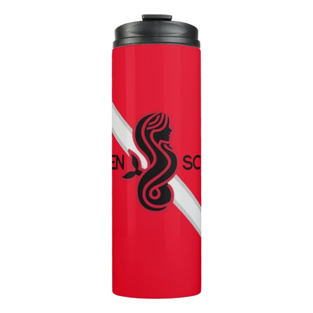 SIREN SCUBA - Red/Dive Flag, Thermal Mug (Front)