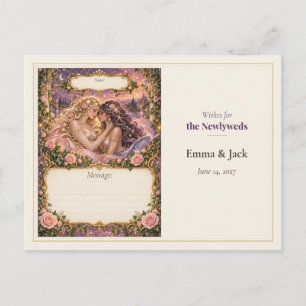 Siren Wedding Guest Book Wishes Postcard