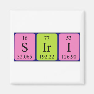 Siri periodic table name magnet