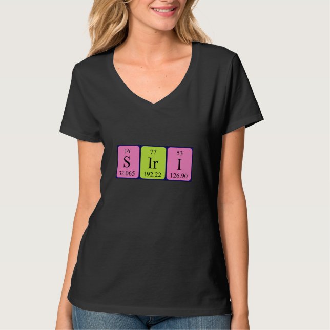 Siri periodic table name shirt (Front)