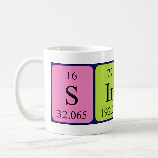 Sirine periodic table name mug (Left)