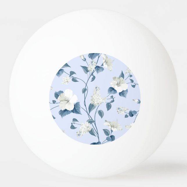 Siringa, hibiscus flowers, fabric pattern. ping pong ball (Front)