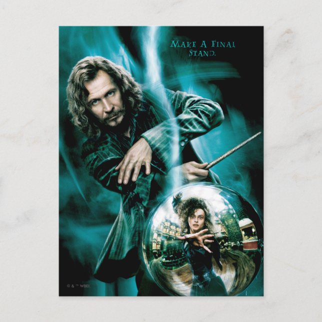 Sirius Black and Bellatrix Lestrange Postcard (Front)