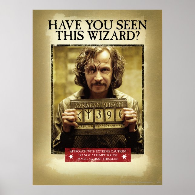 Sirius Black Wanted Poster (Front)