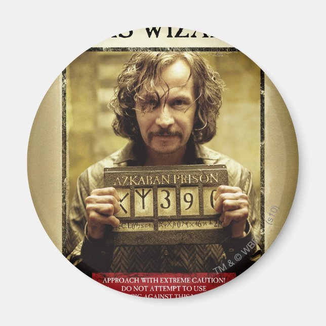 Sirius Black Wanted Poster Magnet (Front)