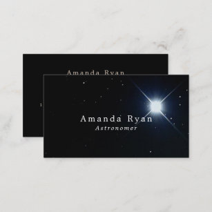 Sirius, Brightest Star, Astronomy Business Card