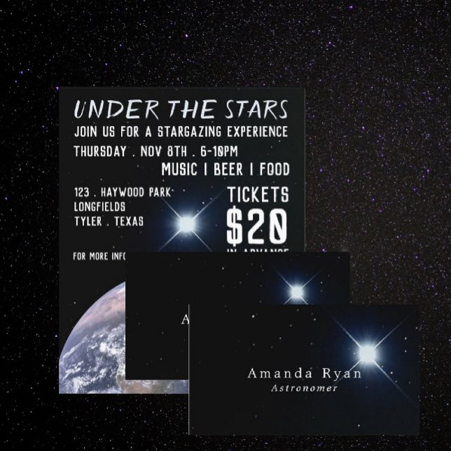 Sirius, Brightest Star, Astronomy Business Card (Creator Uploaded)