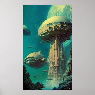 Sirius Station - (42x24in Extra Long) (With logo) Poster