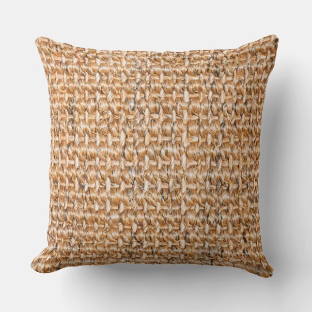 Sisal carpet pattern cushion (Front)