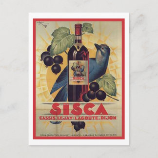 Sisca Vintage Ad Postcard