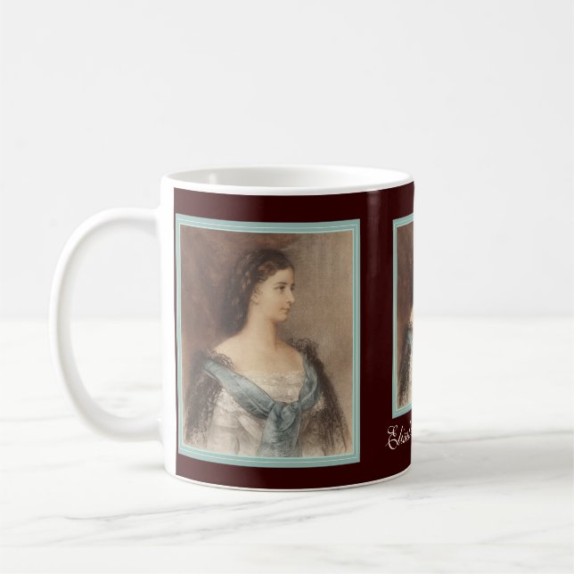 Sisi - Elisabeth of Bavaria - Empress of Austria Coffee Mug (Left)
