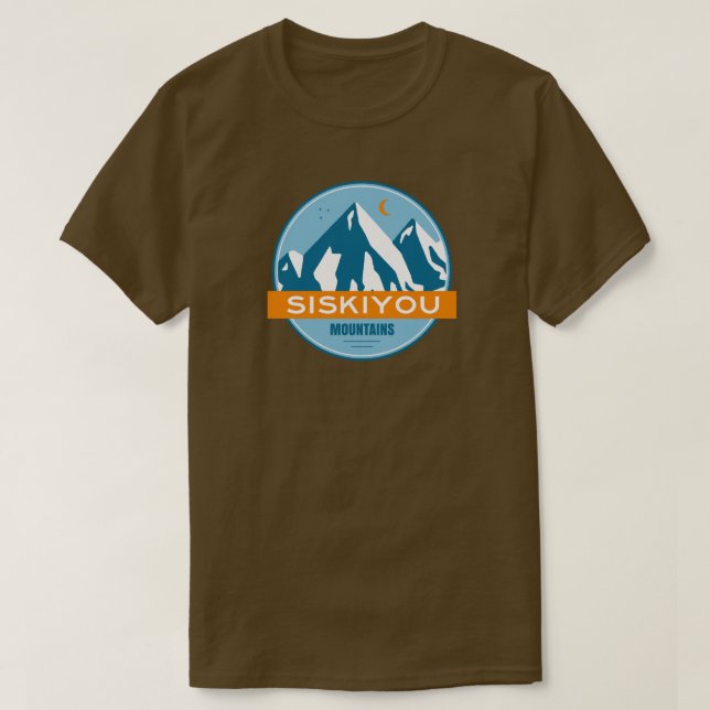 Siskiyou Mountains California T-Shirt (Design Front)