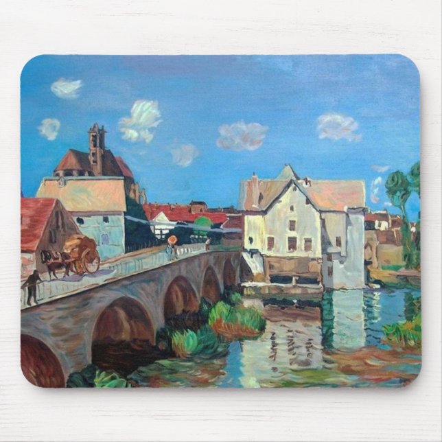 Sisley--The Bridge at Moret Mouse Pad (Front)
