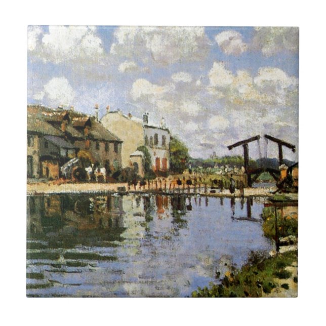 Sisley - The Canal Saint Martin, 1872 Tile (Front)