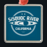 Sisquoc River California Kayaking Metal Tree Decoration<br><div class="desc">The Sisquoc River near Santa Barbara California flows roughly 57.5 miles from its headwaters in the San Rafael Wilderness to its confluence with the Cuyama River.</div>