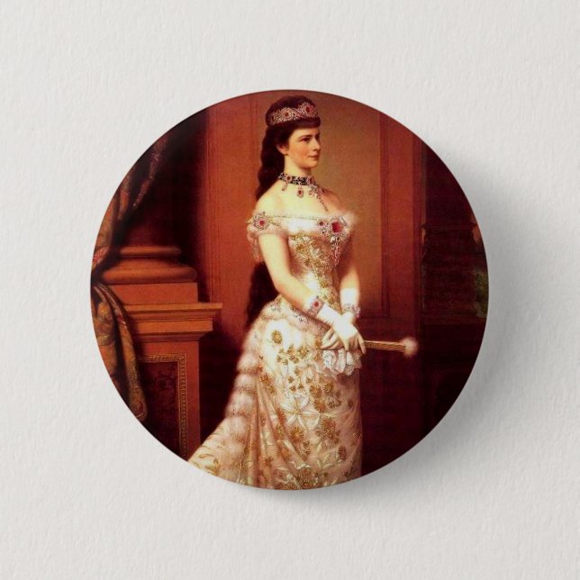 Sissi 6 Cm Round Badge (Front)