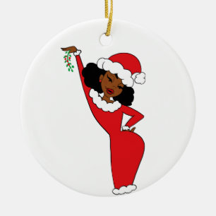 Sista Claus Almondy Ceramic Tree Decoration