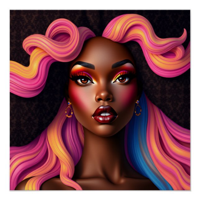 Sista friends sisters sistas black girl magic sis  poster (Front)