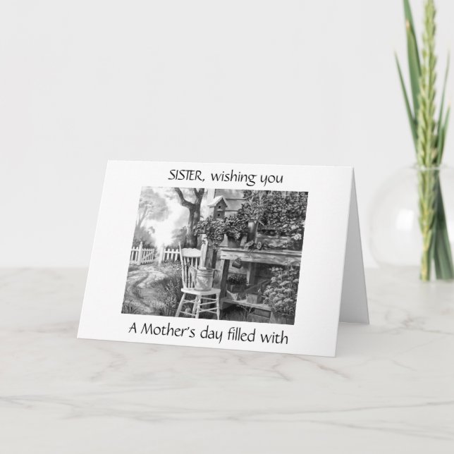 **SISTER** a MOTHER'S DAY FILLED WITH JOY Card (Front)