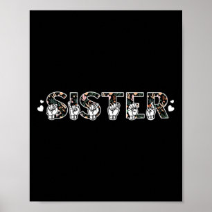 Sister American Sign Language Deaf Awareness Suppo