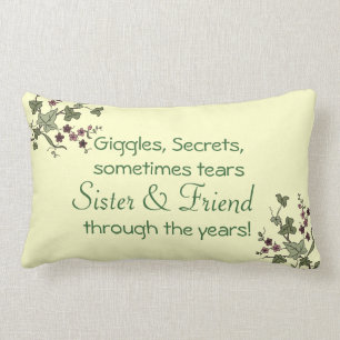 Sister and Friend Lumbar Cushion