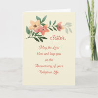 Sister Anniversary of Religious Life Blessing