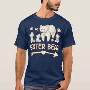 sister bear 3 cub tshirt for womens, sister bear s