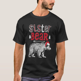 Sister Bear Christmas Santa-Family Matching Pajama T-Shirt
