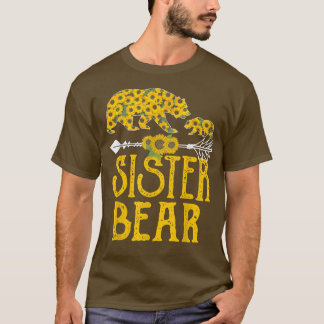 Sister Bear Family Sunflower Lover  T-Shirt
