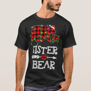 Sister Bear Pajama Red Buffalo Xmas Funny Family C T-Shirt
