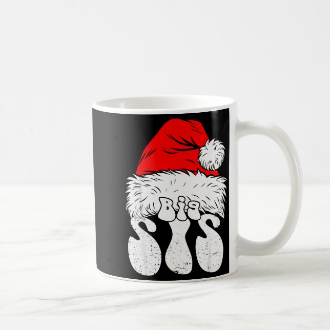 Sister Big Santa Christmas Family Matching Pajamas Coffee Mug (Right)